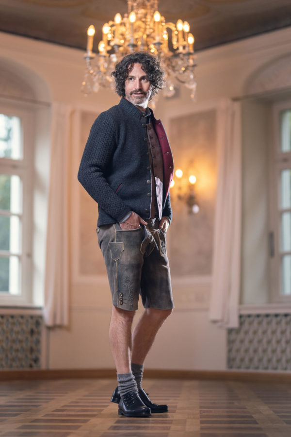 Strickblazer Herzog-MaxX - anthrazit – Bild 2