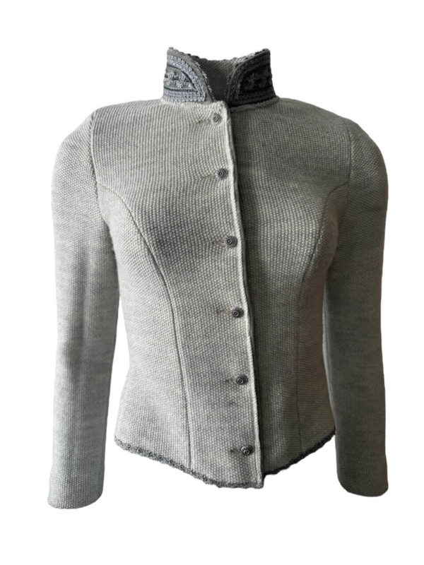 Strickblazer CaroX - silber