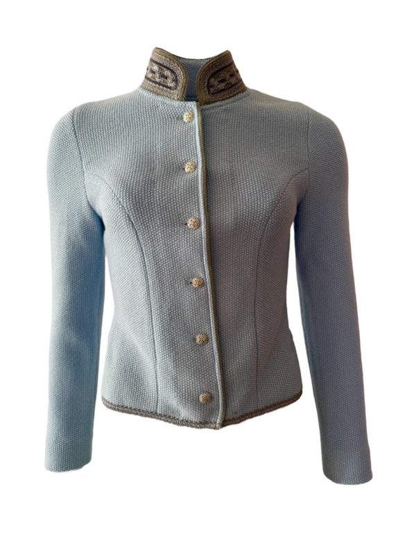 Strickblazer CaroX - himmelblau