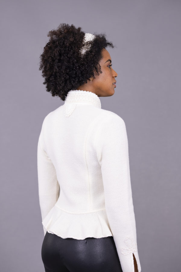 Strickblazer LeaX - wollweiss – Bild 6